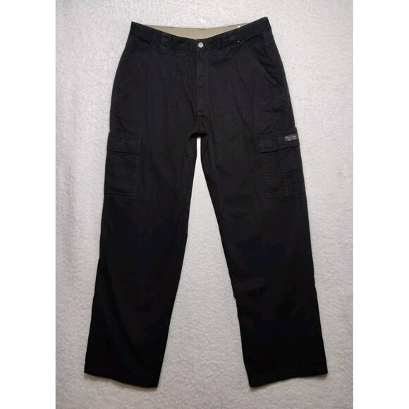Wrangler Pants Vintage Y2k Wrangler Cargo Pants Mens 36x32 Black